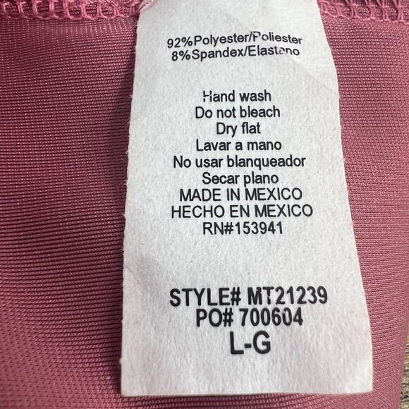 Timing Velvet Crop Top Juniors Large Pink Short Sleeve Boho Festival Party - Picture 5 of 5